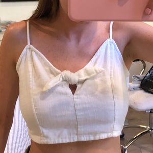 Aeire white tie top